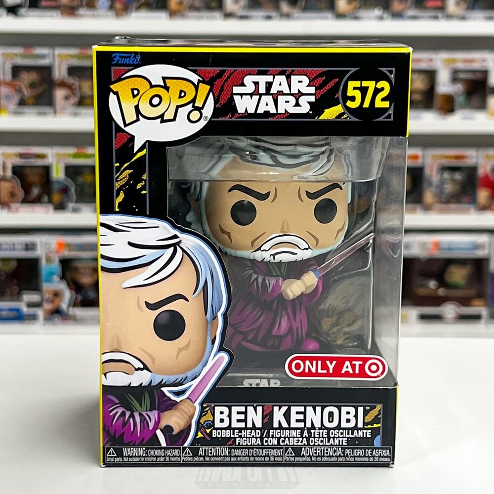 Funko Pop Star Wars Ben Kenobi Retro Target 572 Jedi Knight ForceVinyl Figure